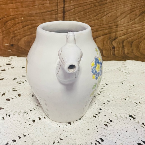 Whimsical Bird Ceramica Loddo Dorgali Pitcher Made In Italy Italian Pottery - Picture 4 of 12
